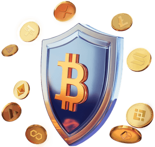 Two-factor authentication and cold storage depicted as a security lock